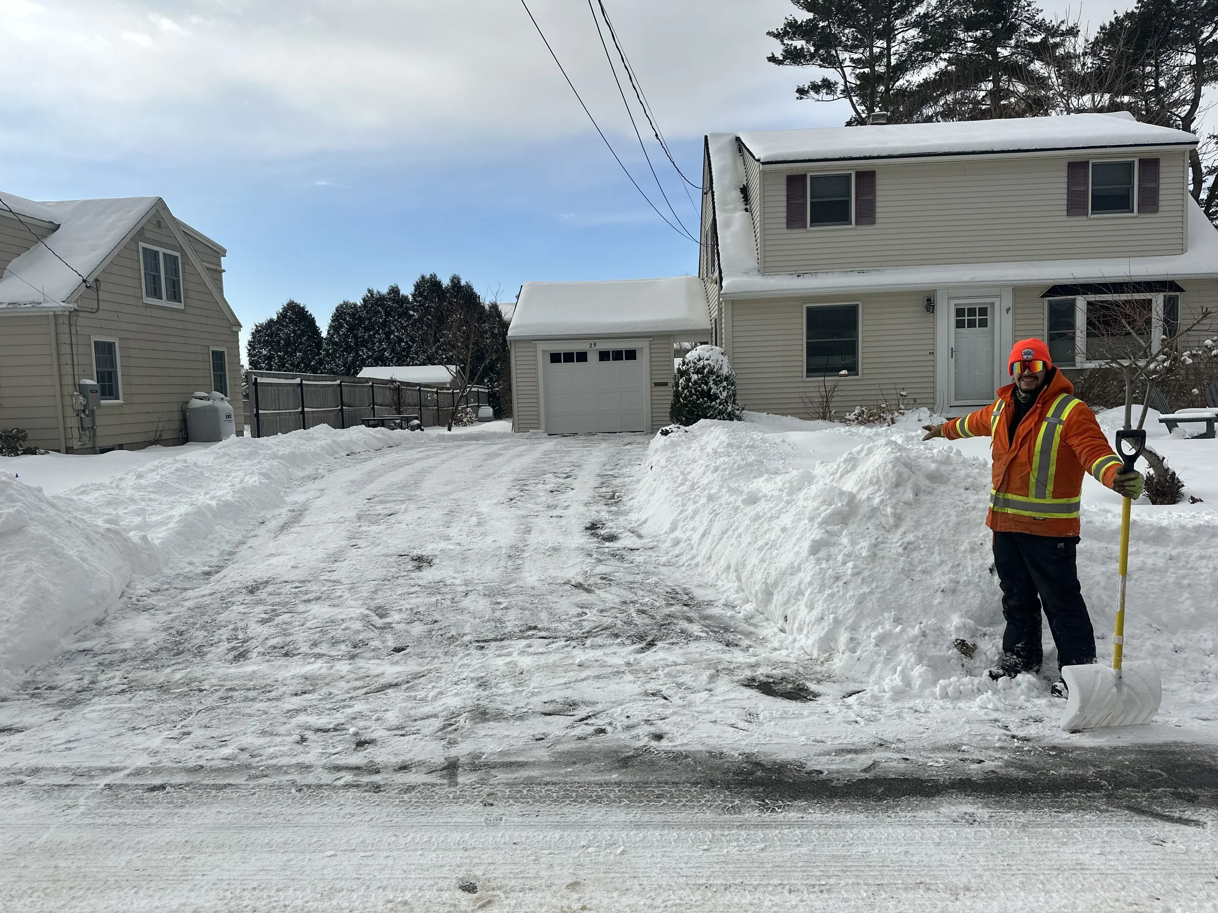 Winter plowing, Falmouth
